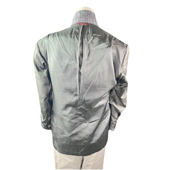 Vintage Bachrach Blazer 38R Double Breasted Prince of Wales Check - Picture 8 of 12